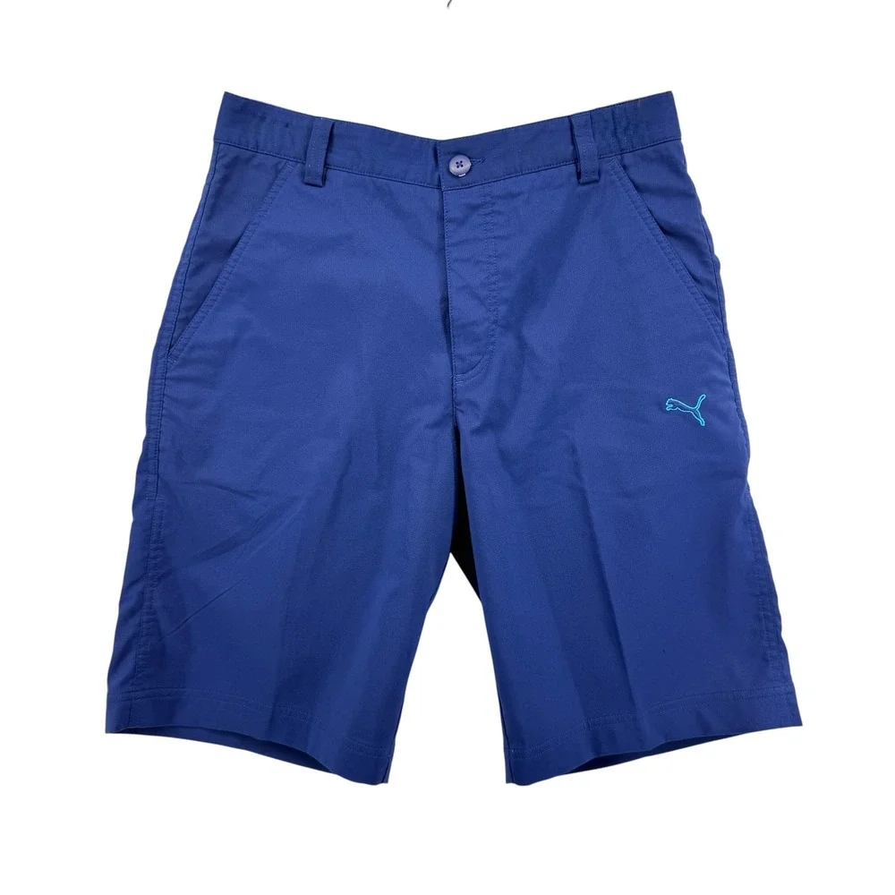 Puma Sportlifestyle Shorts Men 30‎ Pre-Owned Performance Blue Stretch Golf Logo